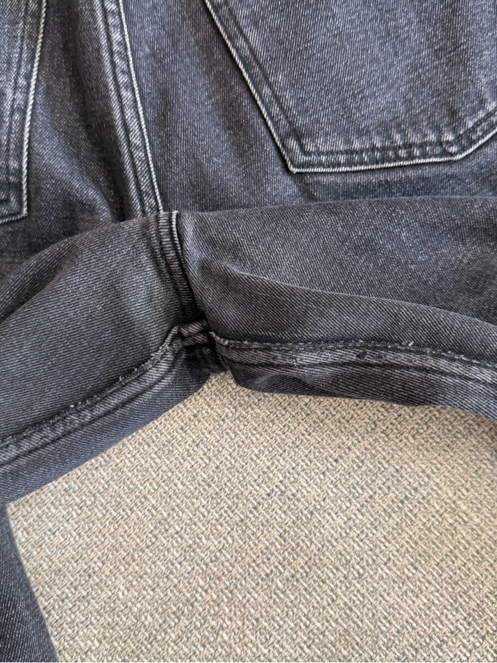 Abercrombie Jeans- “The Skinny” High Rise w/Split Hem- Curve Love-28 SHORT - Picture 9 of 10